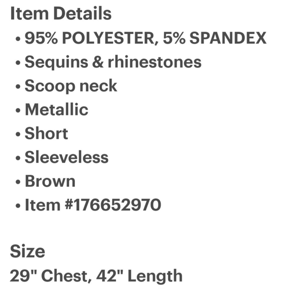 New Max Studio Sequin Cocktail Dress, mini, size L Brown - Picture 4 of 4